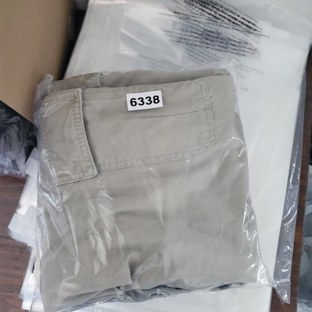 Y2K American Eagle Outfitters Pants Mens 29x30 Beige Cargo Cotton Canvas Baggy - Picture 7 of 7